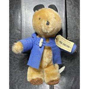 Vintage 1975 Paddington Bear Plush toy collectible soft stocking stuffer eden